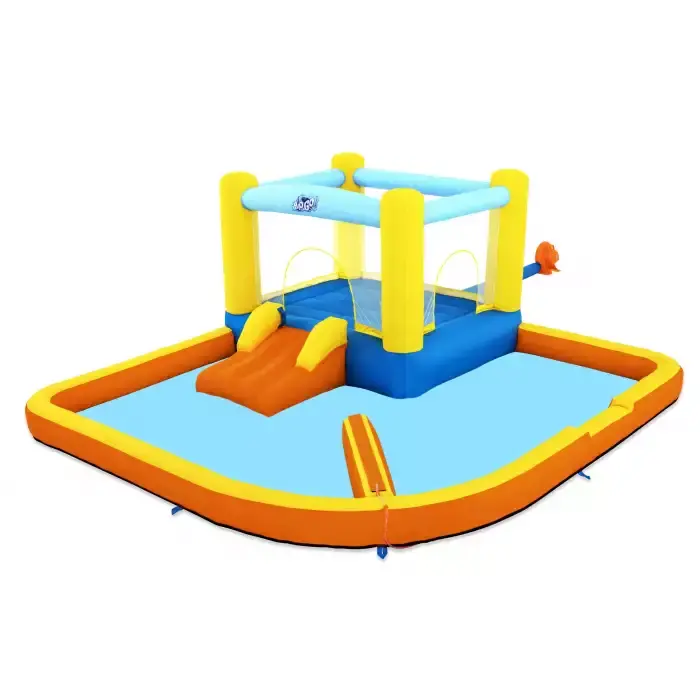 Bestway H2Ogo! Beach Bounce Water Park – 11'11" X 11'2" X 5'H (3.65M X 3.40M X 1.52Mh) 1