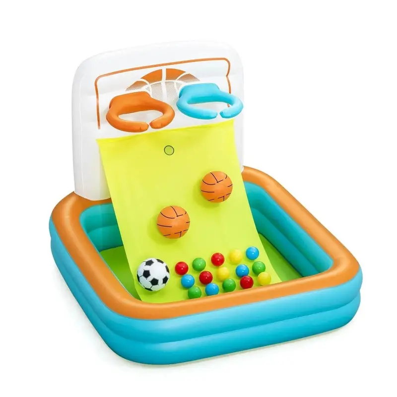 Bestway Kick 'N Swish 3-In-1 Ball Pit – 1.20M X 1.07M X 84Cm Multi-Function Play Set 1