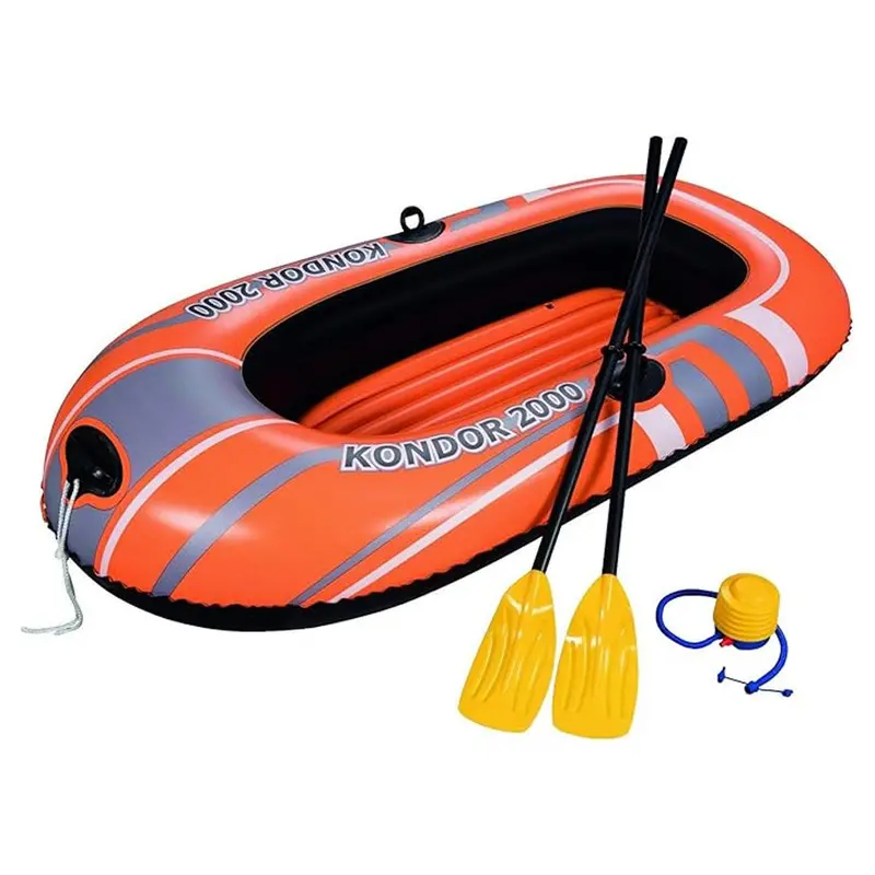 Bestway Kondor 2000 Inflatable Raft – 1.96M X 1.14M Two-Person Floating Tube 1