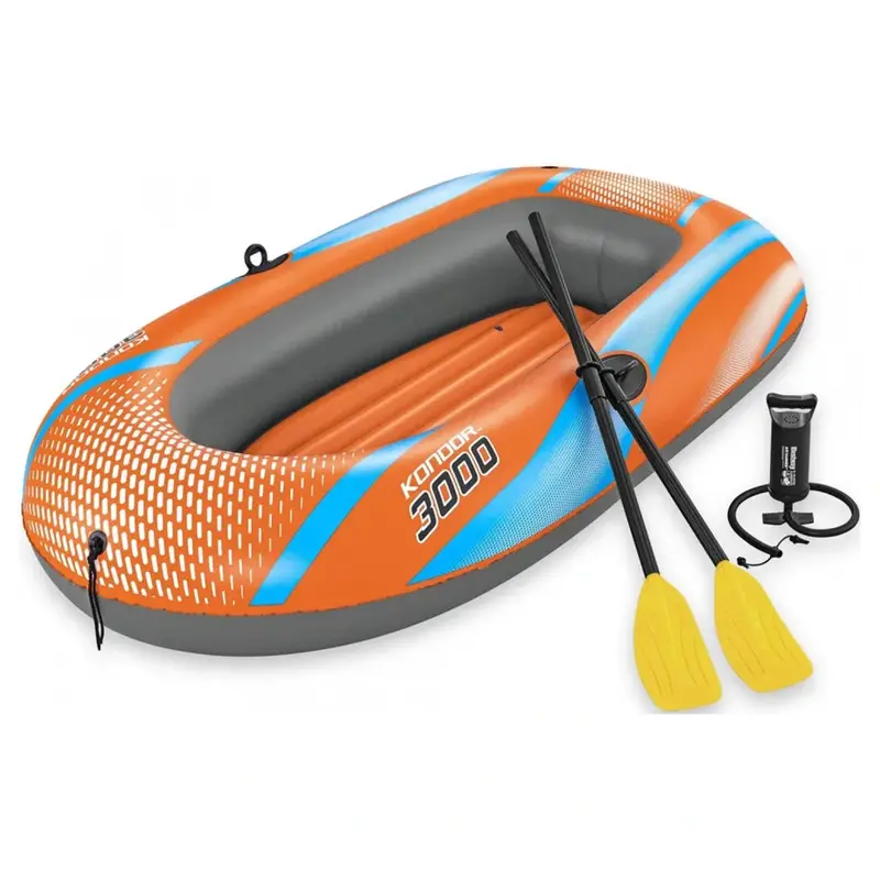 Bestway Kondor 3000 Inflatable Raft – 2.12M X 1.22M Family Floatation Boat 1