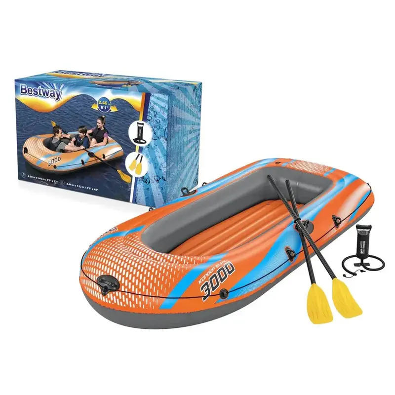 Bestway Kondor Elite 3000 Inflatable Raft Set – 2.46M X 1.22M 1