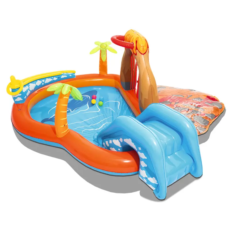 Bestway Lava Lagoon Play Center – 104" X 104" X 41"H (2.65M X 2.65M X 1.04Mh) 1