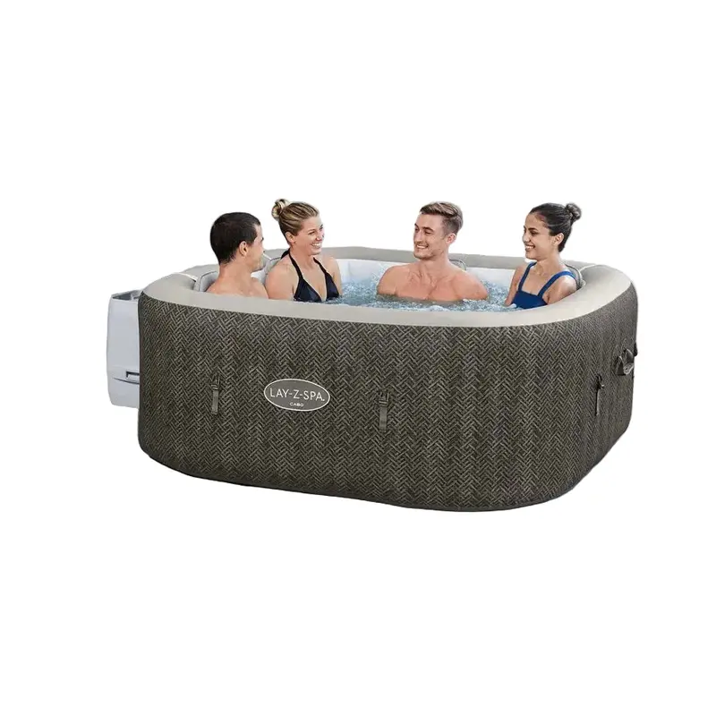 Bestway Lay-Z-Spa Square Inflatable Hot Tub – 180X180X71 Cm With Hydrotherapy Jets 1