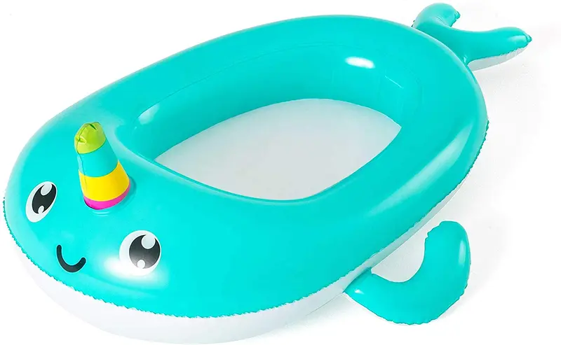 Bestway Narwhal Baby Boat – 46.5-Inch Whale-Themed Infant Raft 1