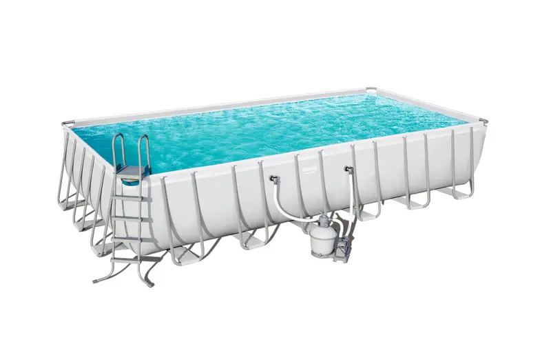 Bestway Power Steel Premium Rectangular Pool – 24 Ft X 12 Ft X 52 In (7.32 M X 3.66 M X 1.32 M) 1