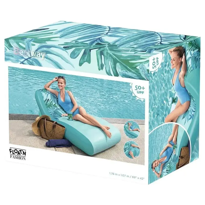 Bestway Premium Fabric-Lined Inflatable Lounge – 1.76M X 1.07M 1