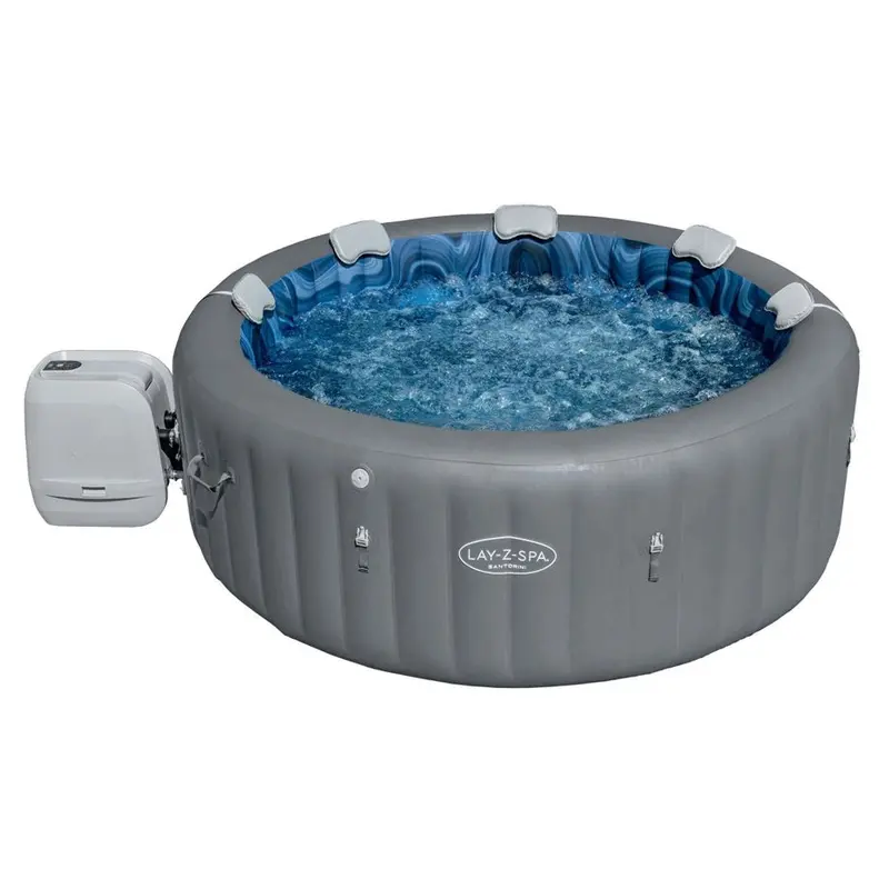 Bestway Santorini Hydrojet Pro Inflatable Pool – 7 Ft X 26 In, Rapid-Fill Jet System 1