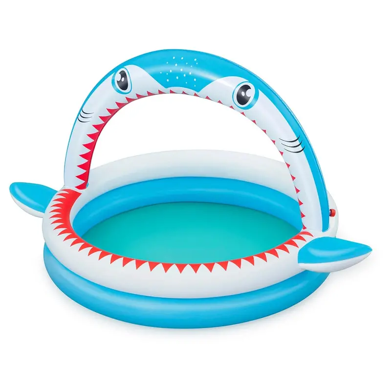 Bestway Sharktastic Sprinkler Play Pool – 1.63M X 1.27M X 92Cm 1
