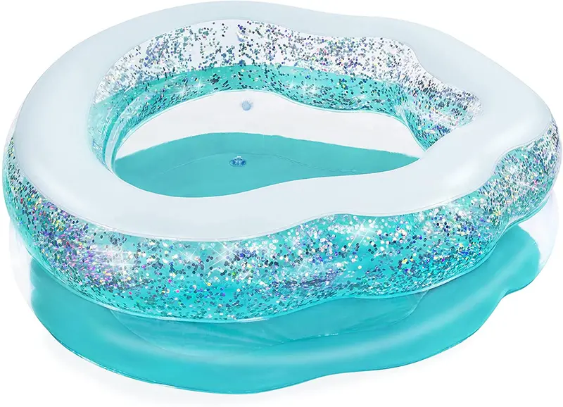 Bestway Sparkle Shell Kiddie Pool – 59" X 50" X 17" Shimmer Finish 1