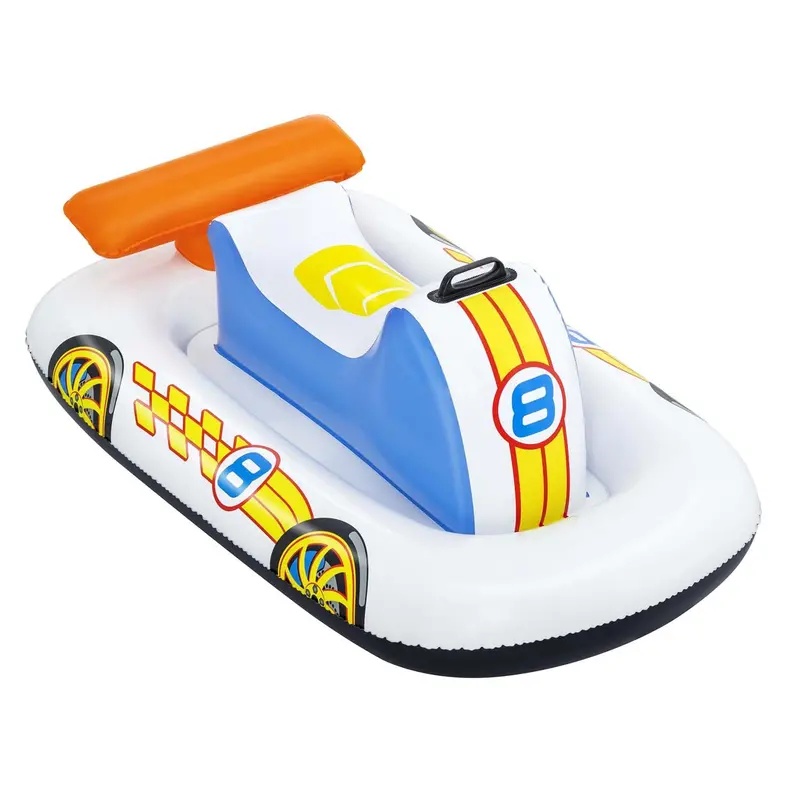 Bestway Sports Car Ride-On Pool Toy – 43.5 X 29.5 Inch Inflatable Vehicle 1