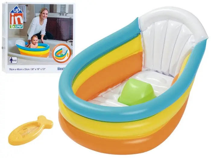 Bestway Squeaky Clean Inflatable Baby Bath Tub – 30" X 19" X 13" 1