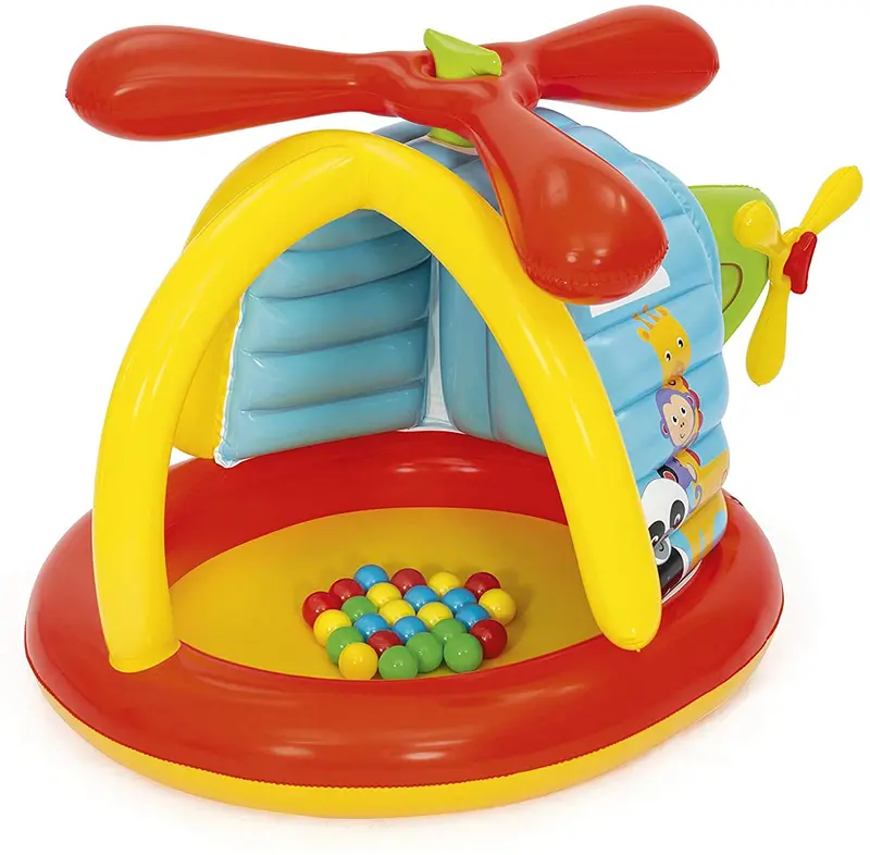 Bestway Standalone Helicopter-Themed Ball Pit – 61" X 40" X 36" 1