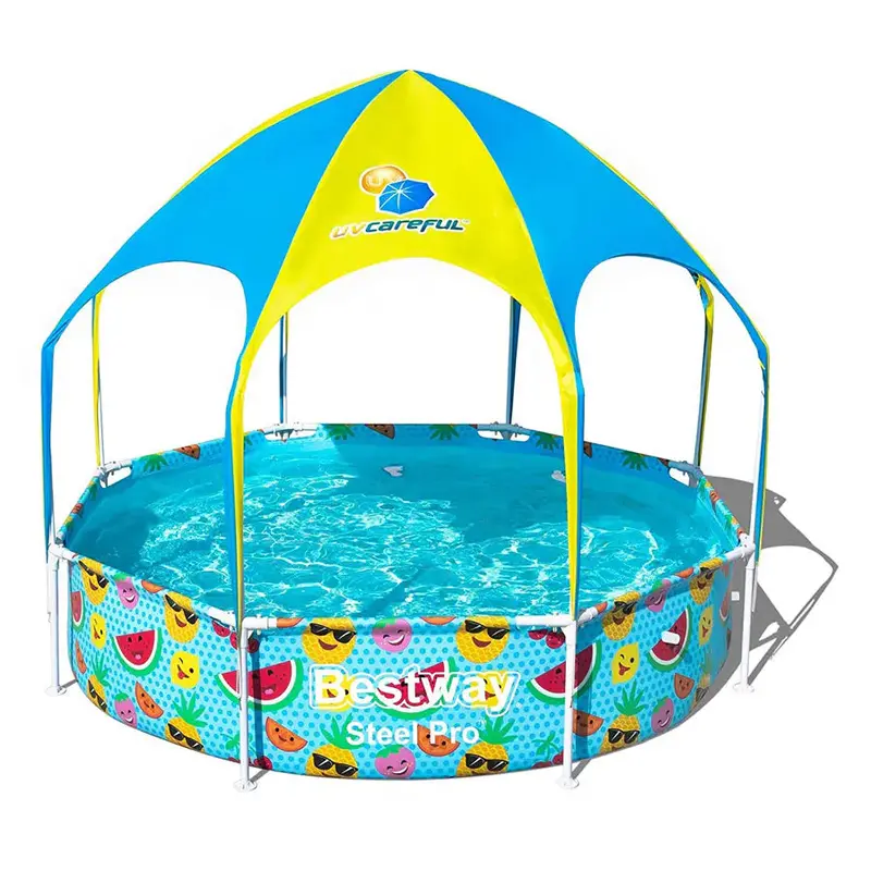 Bestway Steel Pro Uv-Protected Splash-In-Shade Play Pool – 8 Ft X 20 In (2.44 M X 51 Cm) 1