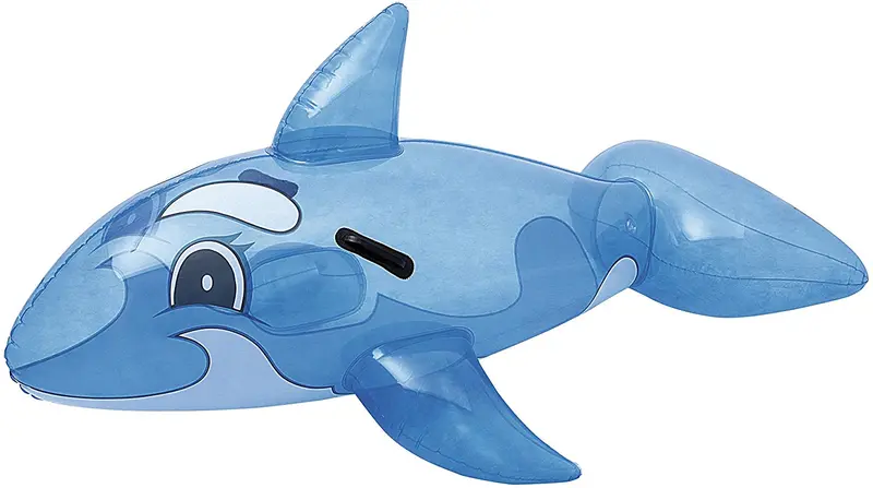 Bestway Transparent Whale Pool Rider – 62 X 37 Inch Clear Inflatable 1