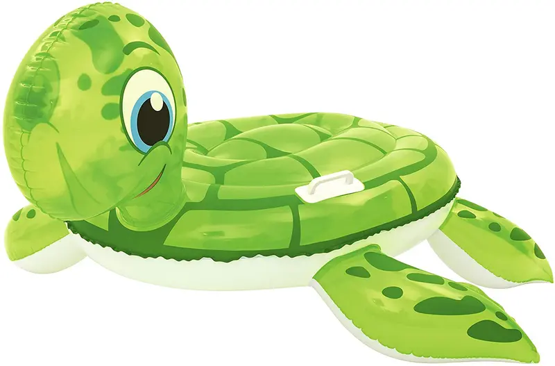 Bestway Turtle-Shaped Ride-On Pool Float – 55 X 55 Inch Round Design 1