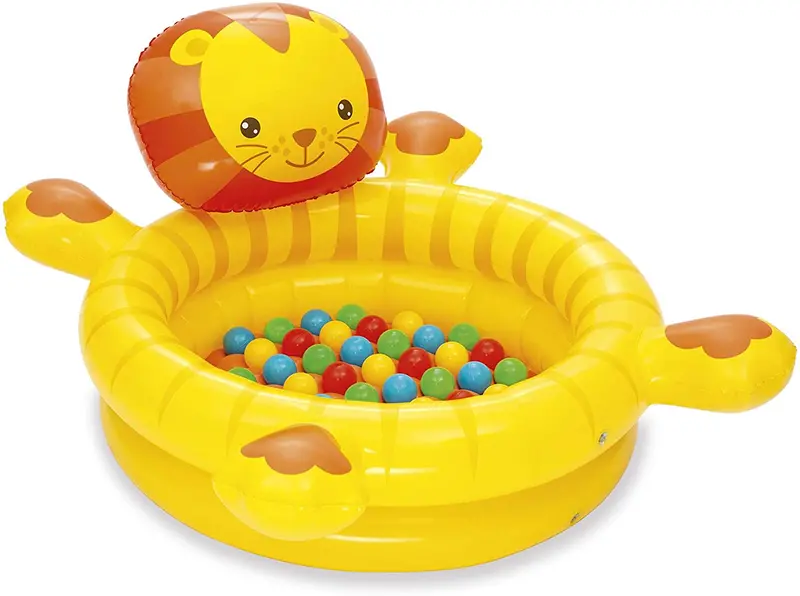 Bestway Up, In & Over Lion-Shaped Ball Pit – 44" X 39" X 24" 1