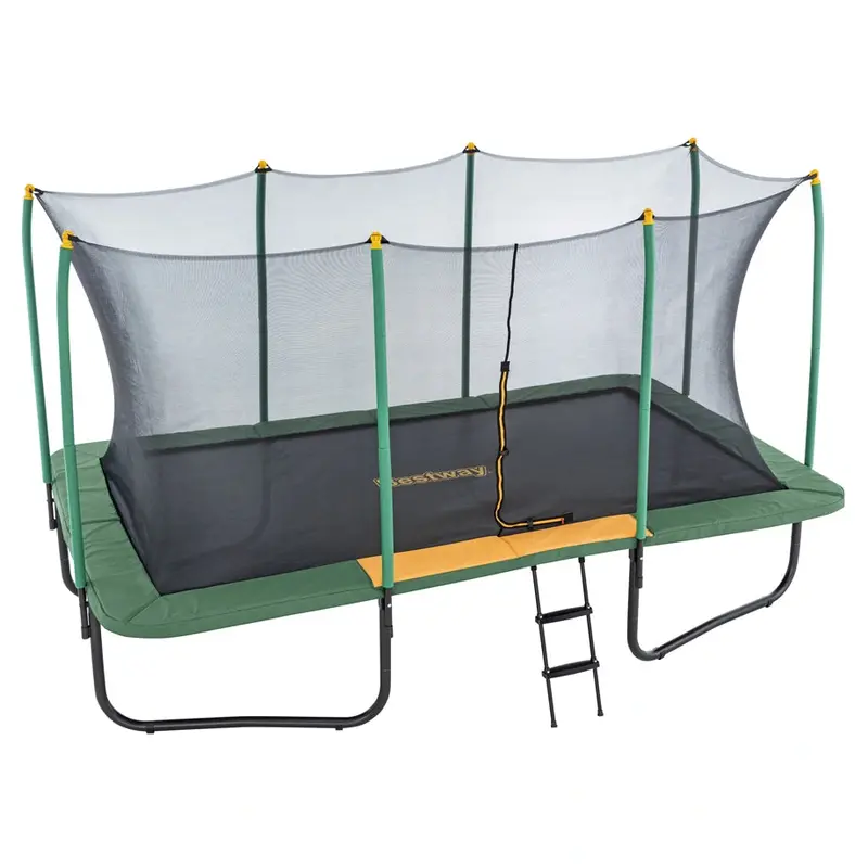 Bestway Xtreme Air Rectangular Trampoline – 15 Ft X 9 Ft X 9.3 Ft, Dark Green 1