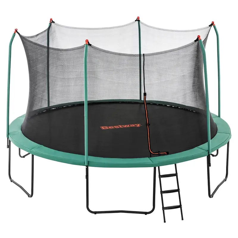 Bestway Xtreme Air Rectangular Trampoline – Approx. 14 Ft L X 9.4 Ft H, Dark Green 1