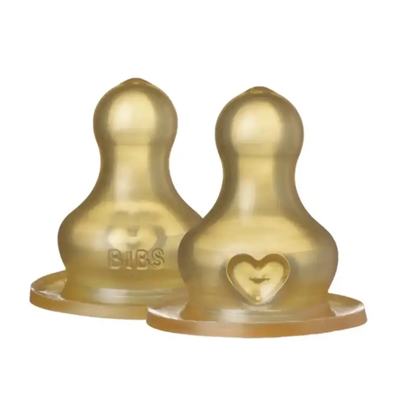 Bibs Fast-Flow Silicone Nipples For Bottles – 2-Pack 1