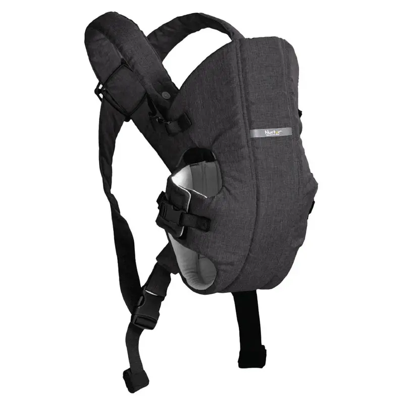 Black Nurtur Dove Baby Carrier – Supportive, Reversible Design With Soft Bib Attachment 1