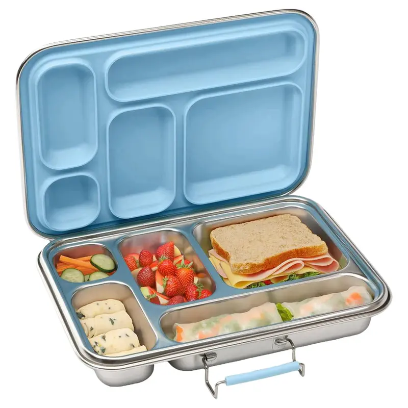 Bonfino 895Ml Stainless Steel Eco-Friendly Bento Box (Blue) 1