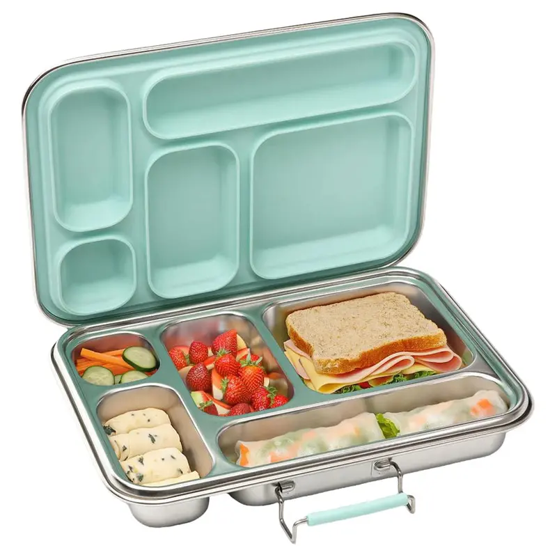Bonfino 895Ml Stainless Steel Eco-Friendly Bento Box (Green) 1