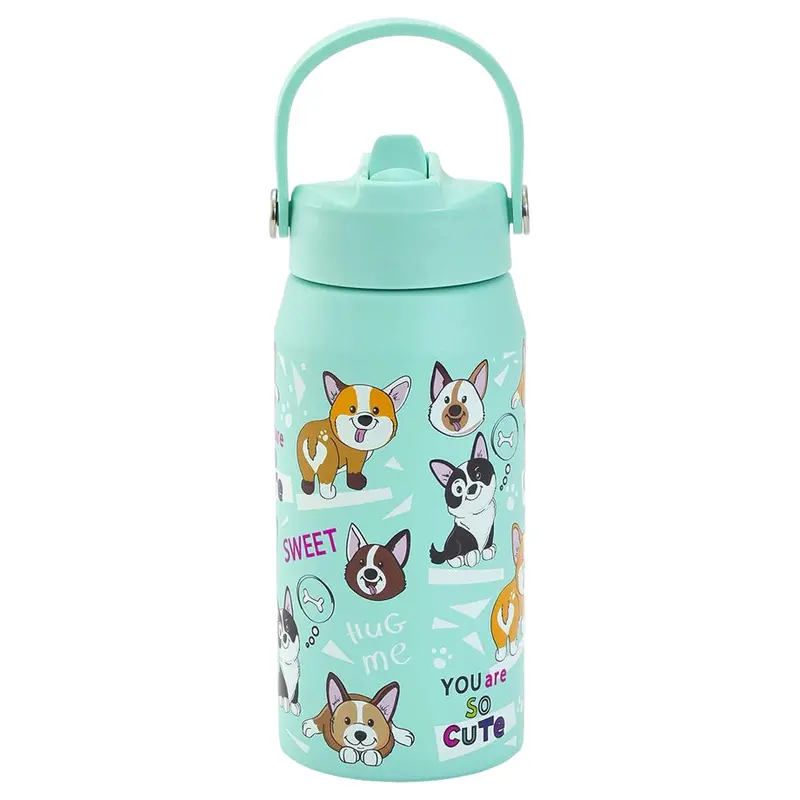 Bonfino Animal-Themed Water Bottle – 550Ml, Green 1