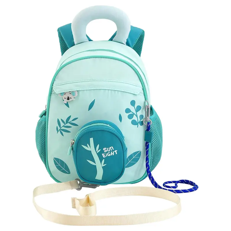 Bonfino Green 12-Inch Nature-Inspired Leaves School Bag 1