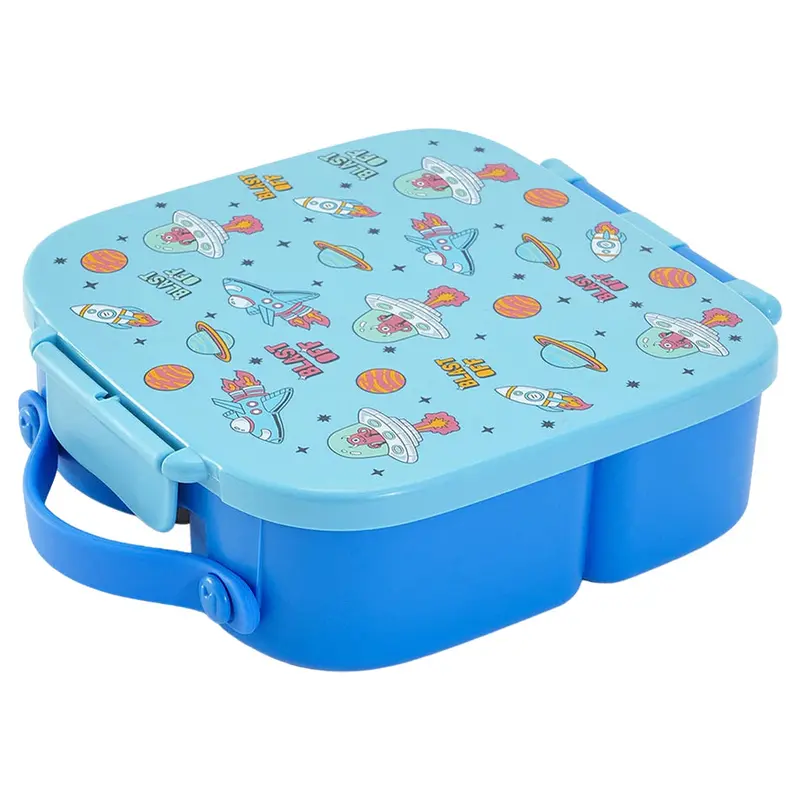 Bonfino Spacecraft-Design 1100Ml Lunch Box – Blue 1