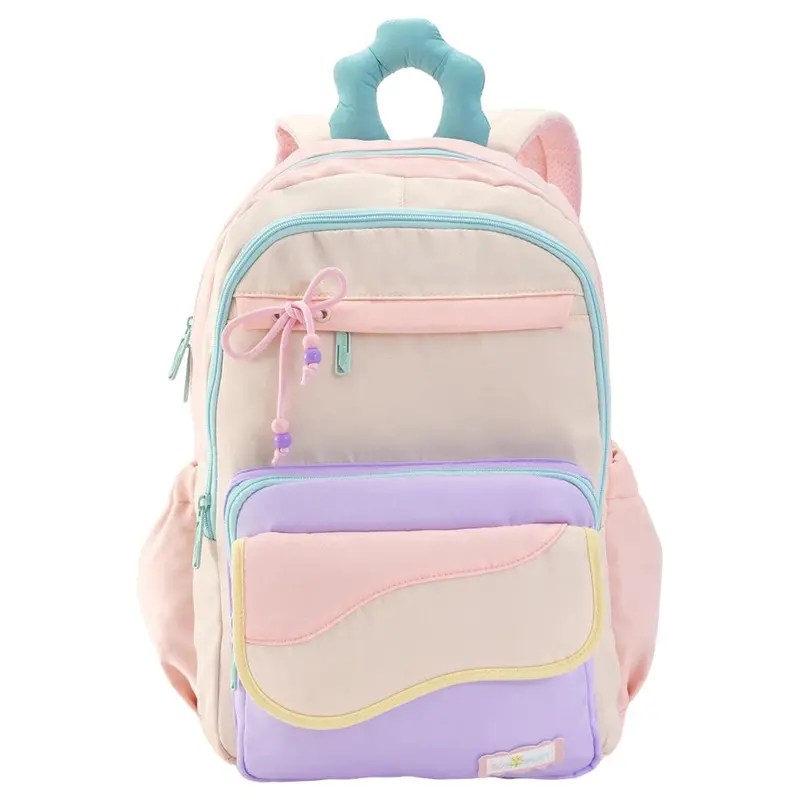 Bonfino Vibrant Pink & Red School Backpack – 19-Inch Youth Carry Bag 1