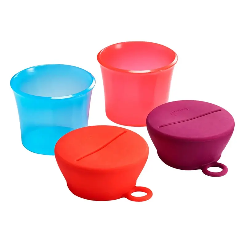 Boon Snug Stretch-Seal Snack Containers – Pink 1