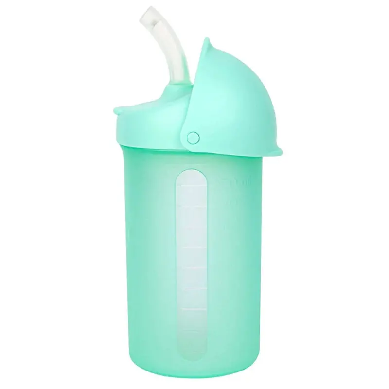 Boon Swig 10 Oz Silicone Straw Bottle – Mint Green 1