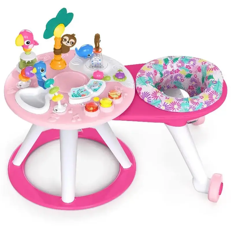 Bright Starts Around We Go 2-In-1 Walk-Around Activity Center – Tropic Coral 1