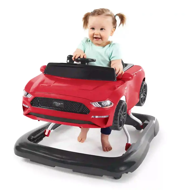 Bright Starts Ford Mustang 4-In-1 Convertible Walker – Red 1