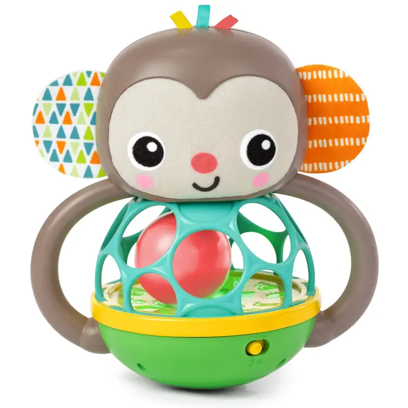 Bright Starts Grab & Giggle Monkey Multi-Sensory Grasping Toy 1