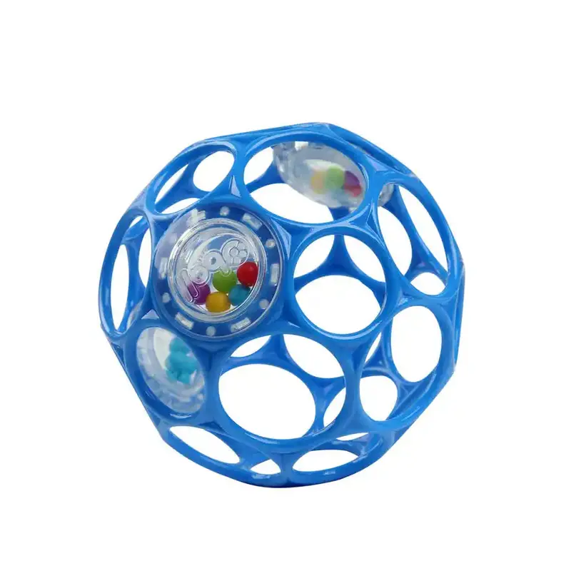 Bright Starts Oball Rattle – Easy-Grip Infant Toy In Blue 1