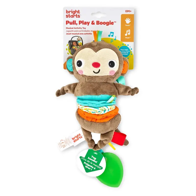 Bright Starts Pull-Down Monkey Peg Toy With Music 1