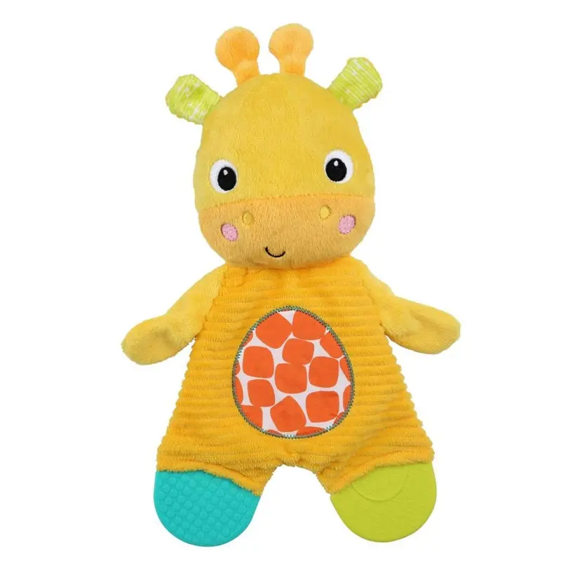 Bright Starts Snuggle & Teethe Plush Giraffe Teether 1