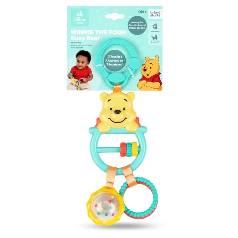 Bright Starts Winnie The Pooh Busy Bear – Interactive Activity Toy For Babies 1