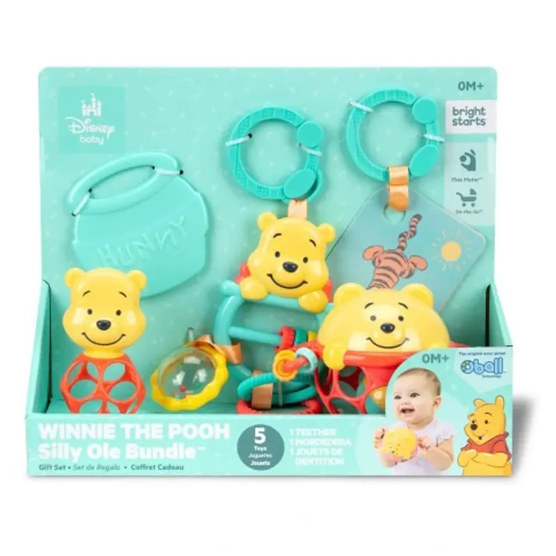 Bright Starts Winnie The Pooh Silly Ole Bundle – Newborn Gift Set 1