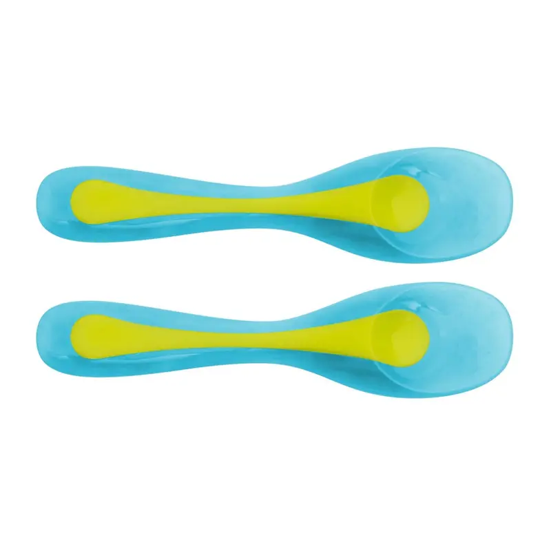 Brother Max Dual-Color Travel Spoon Set – Blue & Green 1