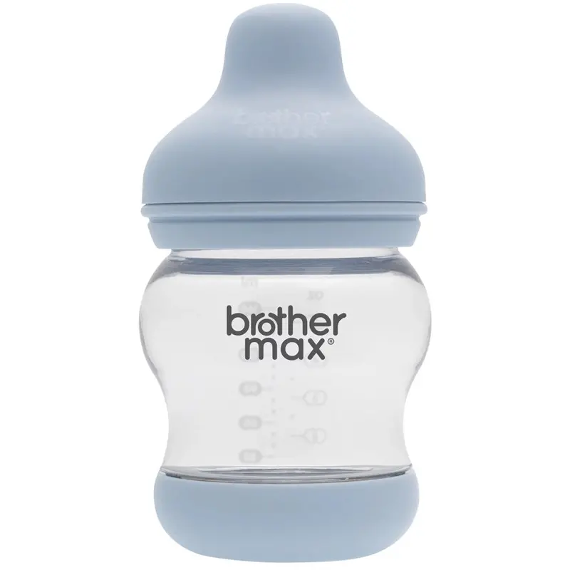 Brother Max Pp Anti-Colic Baby Bottle – 160Ml (5Oz), Blue With Size S Nipple 1