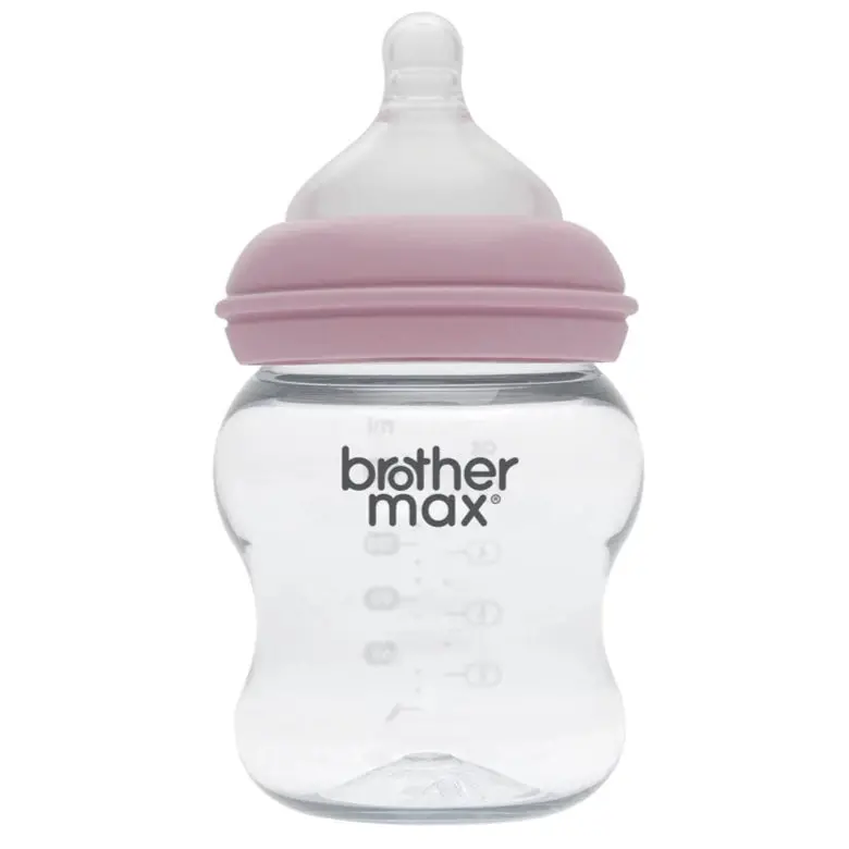 Brother Max Pp Baby Bottle – Extra-Wide Neck, 160Ml (5Oz), Pink With Size S Nipple 1
