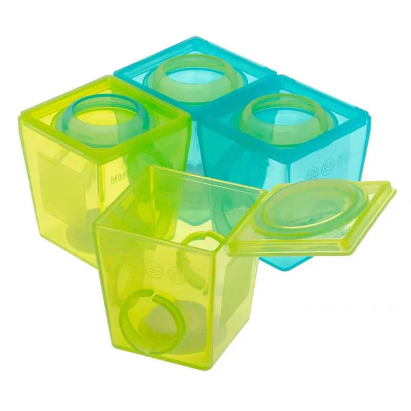 Brother Max Second-Stage Weaning Pots – Blue & Green Combo 1