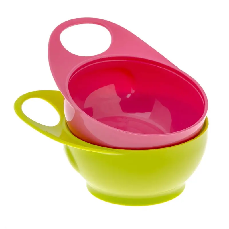Brother Max Two-Piece Easy-Hold Bowl Set – Pink & Green 1