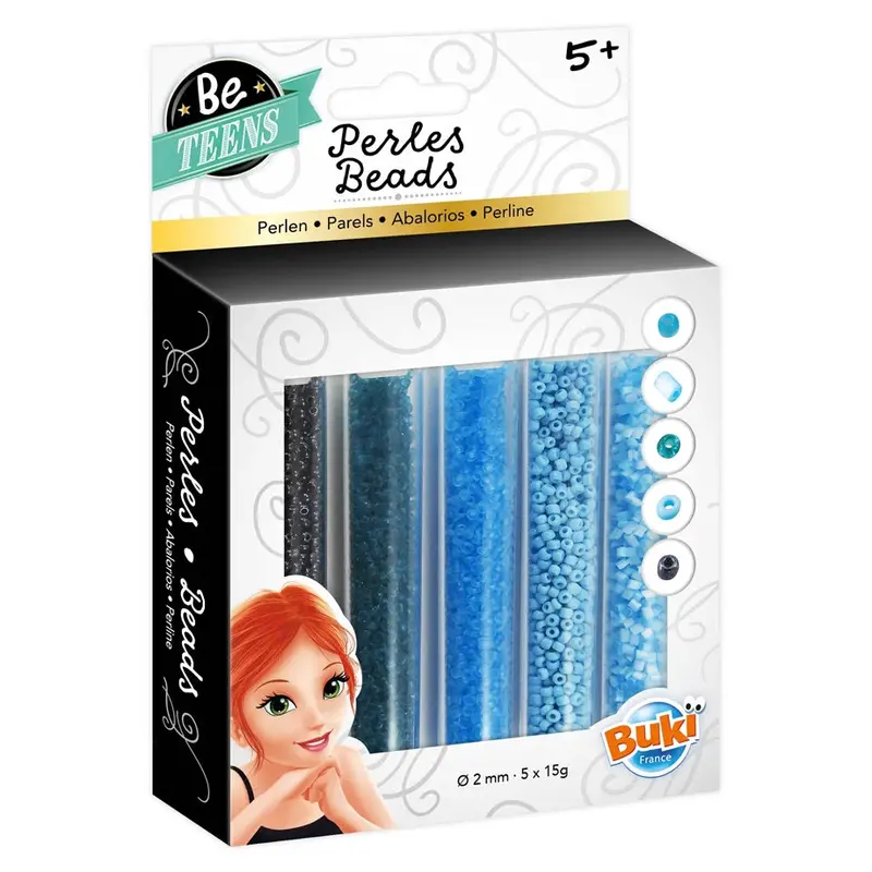 Buki France Blue Bead Tube Art Supplies For Creative Kids 1