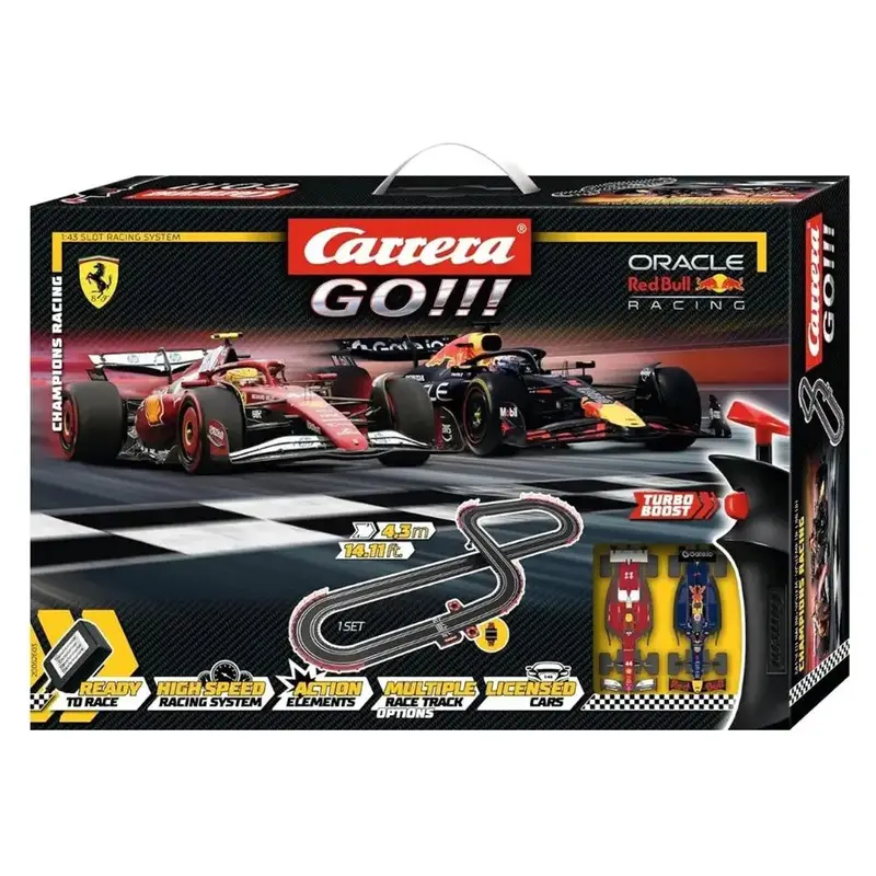 Carrera Go! Champions Slot Car Track Set – 4.3 Meter Layout 1