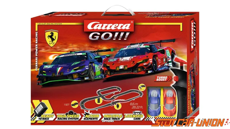 Carrera Go! Ferrari Power Racing Set – 8.6-Meter High-Speed Track System 1