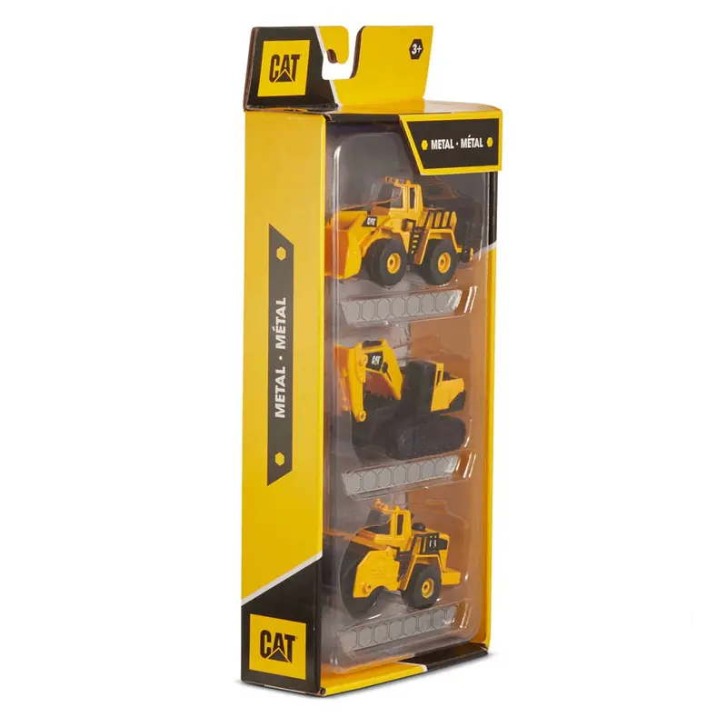 Cat Die-Cast Construction Vehicles 3-Pack – Heavy-Duty Metal Toy Trucks 1