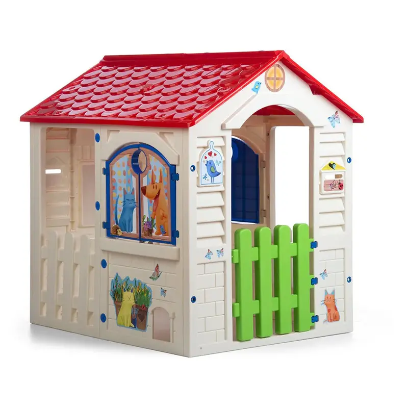 Chicos Country Cottage Play House – Compact Wooden-Effect Kids’ Play Structure (84 X 103 X 104 Cm) 1